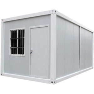 ABRUS Portable 13x20ft Prefab Tiny Home ? Expandable Container House with 3 Bedrooms, Fully Equipped Bathroom, and Kitchen. Foldable Mobile Home for Adults, Available in White/Blue ? Premium & Durable Design