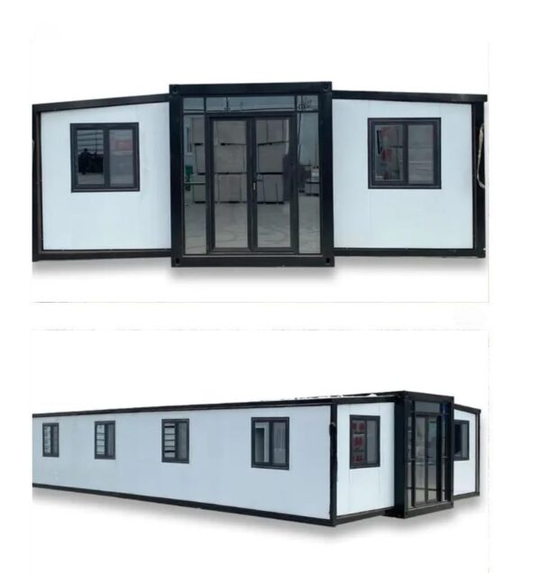 40FT Tiny House to Live in,SAA Portable Prefab House with 3 Bedroom 1 Full Equipped Bathroom and Kitchen,Foldable Mobile Home with Steel Frame,Prefabricated Expandable Container House for Adult Living ? Premium & Durable Design