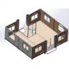 Portable Tiny Home, 19X20FT, Foldable Prefab House, Expandable Container Design with Bathroom - Ideal for Adults, Families, Remote Living,Outdoor Storage Shed,Tiny Home,Premium Strong Materials - Image 5