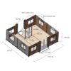 Portable Prefabricated Tiny Home 13x20ft, Mobile Expandable Plastic Prefab House for Hotel, Booth, Office, Guard House, Shop, Villa, Warehouse, Workshop (with Restroom) ? Premium & Durable Design - Image 5
