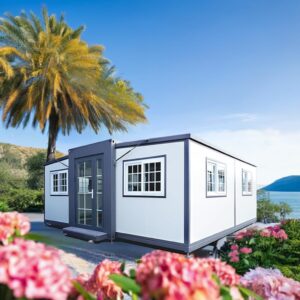 Container Homes 20ft and 40ft Portable Prefabricated Tiny Home, Mobile Expandable Prefab House for Garden,Warehouse,Storage,Vacation Houses,Office Spaces with Restroom Easy Assemble. ? Premium & Durable Design