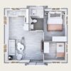 prefab Tiny Homes to Live in for Adults, 20Ft&40Ft Tiny Home for Sale prefab Portable Mobile Small House Customizable with 2 bedrooms, 1 Fully Equipped Bathroom and Kitchen, 1 Living Room ? Premium & Durable Design - Image 3