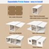 20ft Prefab unfoldable House casas prefabricadas para Vivir Tiny Homes to Live in for Adults Small Foldable Container House kit Mobile Modular Guest House for Sale Shed Storage Box,no Toilet - Image 3
