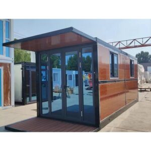 20FT Tiny House - Prefab Portable Container Home with 2 Bedrooms, Bathroom, and Kitchen - Foldable Steel Frame Mobile Home for Adult Living - 1 Year Warranty - Modern Design ? Premium & Durable Design
