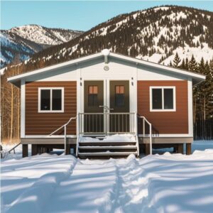 Tiny House with Luxury Design, with 3 Bedroom, 1 Living Room, 1 Full Equiped Bathroom and Kitchen,Prefabricated Container House ? Premium & Durable Design