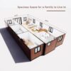 40FT Tiny House to Live in,Portable Prefab House with 3 Bedroom,1 Full Equiped Bathroom and Kitchen,Prefabricated Container House for Adults Living,Foldable Mobile Home with Steel Frame ? Premium & Durable Design - Image 2