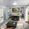 Prefab Tiny Homes 19x20ft Luxury Boxable House, 40ft Prefabricated Wooden Tiny House with 2 Bedroom, 1 Full Equipped Bathroom and Kitchen ? Premium & Durable Design - Image 3