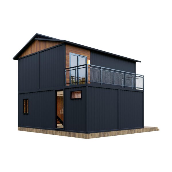 Double-Storey barn Homes 2024 Folding prefab House Expandable Tiny Home for Adults, Portable prefab House with bedrooms, Bathroom, Kitchen | Modular Container Tiny Steel Home Brown Color (40 FT) ? Premium & Durable Design - Image 4