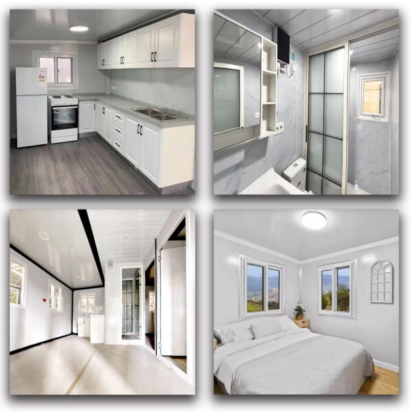 Prefab Tiny Home Modern Design Luxury Villa Houses Modern Extendable Container House with 2 Bedroom Tiny House 1 Kitchen Folding Boxable House to Live in ? Premium & Durable Design - Image 6