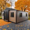 Movable Prefab Tiny Home for Sale, 20ft Portable Container House with 2 Bedrooms, 1 Full Equipped Kitchen and Bathroom, Modular Tiny Home to Live in for Adults ? Premium & Durable Design