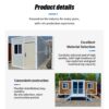 Customizable Folding Prefab House ? Expandable Tiny Home for Adults | Portable Mobile Home with 1-3 Rooms, Kitchen & Bathroom | Ideal for Small Families, Storage Sheds & Garden Houses - Image 5