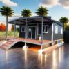 Prefab Tiny Homes 19x20ft Luxury Boxable House, 40ft Prefabricated Wooden Tiny House with 2 Bedroom, 1 Full Equipped Bathroom and Kitchen ? Premium & Durable Design - Image 2