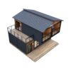 Double-Storey barn Homes 2024 Folding prefab House Expandable Tiny Home for Adults, Portable prefab House with bedrooms, Bathroom, Kitchen | Modular Container Tiny Steel Home Brown Color (40 FT) ? Premium & Durable Design - Image 2