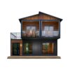 Barn Homes Double Story Flat Pack House with Bathroom and Kitchen, Foldable Tiny Home, 20ft & 40ft, Mobile House, Modular Homes, Container Homes, Tiny House to Live in, Cabin Prefab (20 FT). ? Premium & Durable Design
