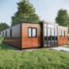 40FT Tiny House to Live in,Portable Prefab House with 3 Bedroom,1 Full Equiped Bathroom and Kitchen,Prefabricated Container House for Adults Living,Foldable Mobile Home with Steel Frame ? Premium & Durable Design
