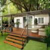 Prefab Tiny Homes 19x20ft Luxury Boxable House, 40ft Prefabricated Wooden Tiny House with 2 Bedroom, 1 Full Equipped Bathroom and Kitchen ? Premium & Durable Design